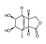 4,7-Ethanoisobenzofuran-1(3H)-one, 3a,4,7,7a-tetrahydro-8,9-dihydroxy-7-methyl-, (3aS,4R,7S,7aS,8R,9S)- (9CI) Structure