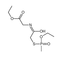 ethyl 2-[[2-[ethoxy(methyl)phosphoryl]sulfanylacetyl]amino]acetate结构式