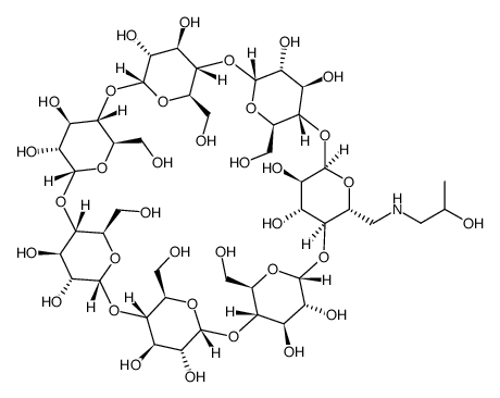beta-Cyclodextrin, 6A-deoxy-6A-[(2-hydroxypropyl)amino]- picture