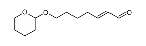 (E)-7-[(tetrahydro-2H-pyran-2-yl)oxy]-2-heptenal Structure