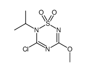 3-chloro-5-methoxy-2-propan-2-yl-1,2,4,6-thiatriazine 1,1-dioxide结构式