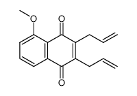 2,3-diallyl-5-methoxynaphthalene-1,4-dione Structure