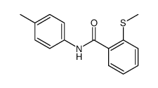 N-(p-methylphenyl)-2-(methylthio)benzamide结构式