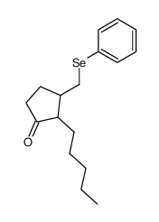 2-pentyl-3-((phenylselanyl)methyl)cyclopentan-1-one Structure