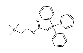 (2'-Trimethylsilyl)aethoxycarbonylmethyliden-triphenylphosphoran结构式