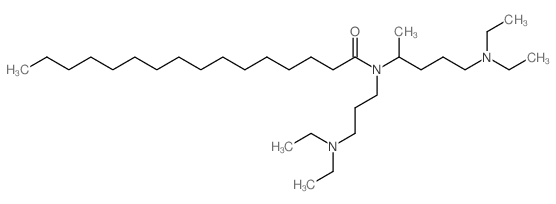 Hexadecanamide, N-[4-(diethylamino)-1-methylbutyl]-N-[3-(diethylamino)propyl]- structure