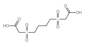 2-[4-(carboxymethylsulfonyl)butylsulfonyl]acetic acid结构式