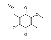 6-allyl-2,4-dimethoxy-3-methyl-1,4-benzoquinone Structure