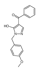 [5-hydroxy-1-(4-methoxybenzyl)-1H-pyrazol-4-yl](phenyl)methanone结构式