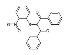 Dibenzoyl-(2-nitro-phenylthio)-methan Structure
