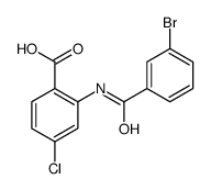 2-[(3-bromobenzoyl)amino]-4-chlorobenzoic acid结构式