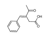 4-Oxo-3-benzylidene-pentanoic Acid Structure