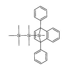 9-methyl-9-(1,1,2,2,2-pentamethyldisilanyl)-1,4-diphenyl-1,4-dihydro-1,4-silanonaphthalene结构式