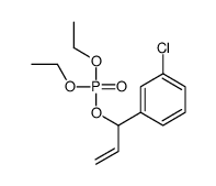 1-(3-chlorophenyl)prop-2-enyl diethyl phosphate结构式