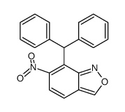 6-Nitro-7-diphenylmethyl-2,1-benzisoxazole结构式