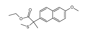ethyl 2-methylthio-2-(6-methoxy-2-naphthyl)propionate Structure