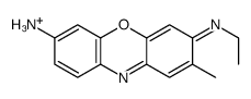 (7-amino-2-methylphenoxazin-3-ylidene)-ethylazanium结构式