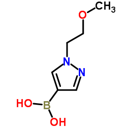 (1-(2-甲氧基乙基)-1H-吡唑-4-基)硼酸结构式
