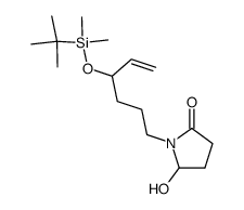 5-hydroxy-N-{4-[(tert-butyldimethylsilyl)oxy]-hex-5-enyl}-pyrrolidin-2-one结构式