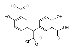 5-[1-(3-carboxy-4-hydroxyphenyl)-2,2,2-trichloroethyl]-2-hydroxybenzoic acid Structure