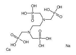 [ethylenebis[nitrilobis(methylene)]]tetrakisphosphonic acid, calcium sodium salt structure