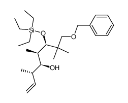(3S,4S,5R,6R)-8-(benzyloxy)-3,5,7,7-tetramethyl-6-((triethylsilyl)oxy)oct-1-en-4-ol Structure