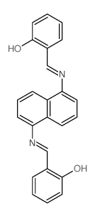 Phenol,2,2'-[1,5-naphthalenediylbis(nitrilomethylidyne)]bis- (9CI) Structure