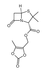 (5-methyl-2-oxo-1,3-dioxol-4-yl)methyl penicillanate Structure