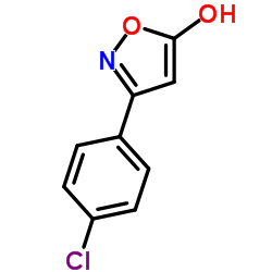 3-(4-氯苯基)-5-羟基异噁唑结构式