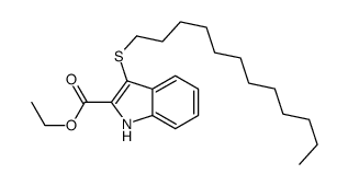 ethyl 3-dodecylsulfanyl-1H-indole-2-carboxylate Structure