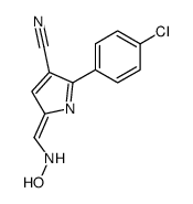 2-(4-chlorophenyl)-5-[(hydroxyamino)methylidene]pyrrole-3-carbonitrile Structure