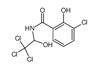 3-chloro-2-hydroxy-benzoic acid-(2,2,2-trichloro-1-hydroxy-ethylamide) Structure