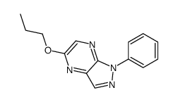 1-phenyl-5-propoxypyrazolo[3,4-b]pyrazine Structure