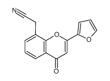 2-(2-(furan-2-yl)-4-oxo-4H-chromen-8-yl)acetonitrile结构式