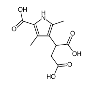 (5-carboxy-2,4-dimethyl-pyrrol-3-yl)-succinic acid结构式