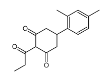 5-(2,4-dimethylphenyl)-2-propanoylcyclohexane-1,3-dione Structure