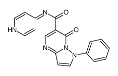 7-oxo-1-phenyl-N-pyridin-4-ylpyrazolo[1,5-a]pyrimidine-6-carboxamide Structure