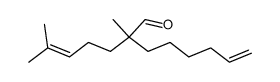 2-methyl-2-(4-methylpent-3-en-1-yl)oct-7-enal Structure