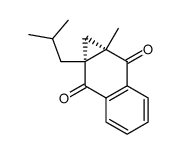 2-methyl-3-(2-methyl)propyl-2,3-dihydro-2,3-methano-1,4-naphthoquinone Structure