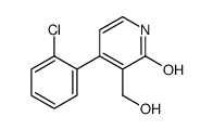 4-(2-chlorophenyl)-3-(hydroxymethyl)-1H-pyridin-2-one结构式