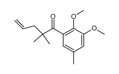 1-(2,3-dimethoxy-5-methylphenyl)-2,2-dimethylpent-4-en-1-one结构式