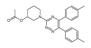 1-[5,6-bis(4-methylphenyl)-1,2,4-triazine-3-yl]-3-piperidinol, acetate (ester) Structure