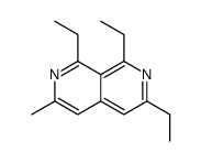 1,3,8-triethyl-6-methyl-2,7-naphthyridine结构式