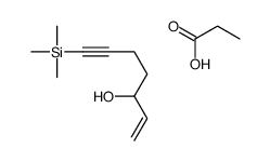 propanoic acid,7-trimethylsilylhept-1-en-6-yn-3-ol Structure