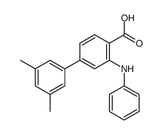 2-anilino-4-(3,5-dimethylphenyl)benzoic acid Structure