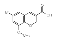 6-Bromo-8-methoxy-2H-chromene-3-carboxylic acid Structure