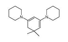 1-(3,3-dimethyl-5-piperidin-1-ylcyclohexa-1,5-dien-1-yl)piperidine结构式