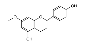 5,4'-dihydroxy-7-methoxyflavan结构式