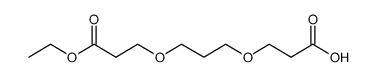 3-[3-(2-乙氧基羰基乙氧基)-丙氧基]-丙酸结构式