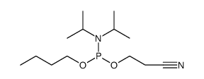 Phosphoramidous acid, N,N-bis(1-methylethyl)-, butyl 2-cyanoethyl ester结构式